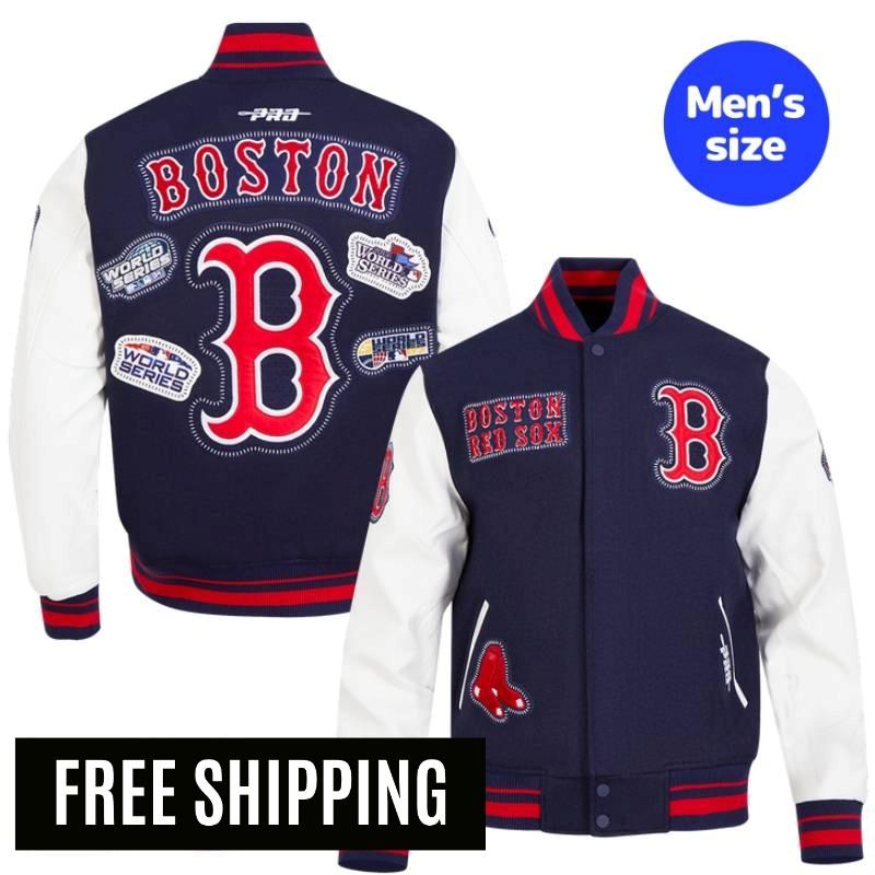 Rakuten - 【送料無料】 MLB 正規品 メンズ アウター スタジャン ジャケット ボストン・レッドソックス 吉田正尚 BOSTON RED SOX DIY PICK STITCH MEN'S RIB WOOL VARSITY JACKET プロスタンダード Pro Standard