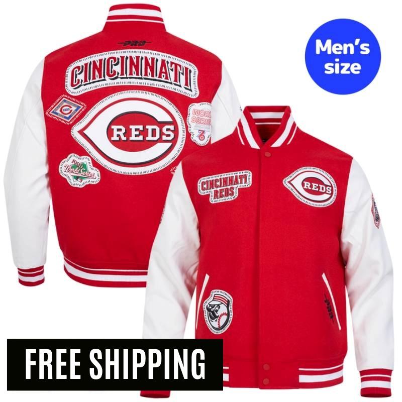 乐天商城 - 【送料無料】 MLB 正規品 メンズ アウター スタジャン ジャケット シンシナティ・レッズ CINCINNATI REDS DIY PICK STITCH MEN'S RIB WOOL VARSITY JACKET プロスタンダード Pro Standard