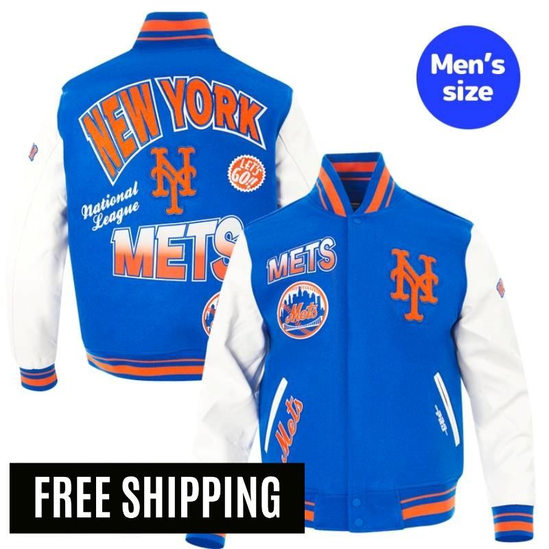 乐天商城 - 【送料無料】 MLB 正規品 メンズ アウター スタジャン ジャケット ニューヨーク・メッツ 千賀滉大 NEW YORK METS TURN IT UP MEN'S RIB WOOL VARSITY JACKET プロスタンダード Pro Standard