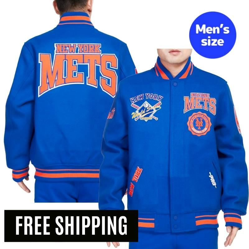  MLB 正規品 メンズ アウター スタジャン ジャケット ニューヨーク・メッツ 千賀滉大 NEW YORK METS CREST EMBLEM RIB WOOL VARSITY JACKET プロスタンダード Pro Standard