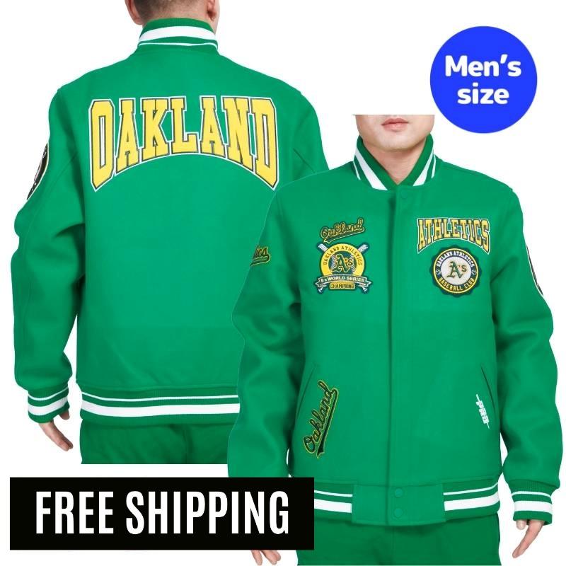  MLB 正規品 メンズ アウター スタジャン ジャケット オークランド・アスレチックス OAKLAND ATHLETICS CREST EMBLEM RIB WOOL VARSITY JACKET プロスタンダード Pro Standard