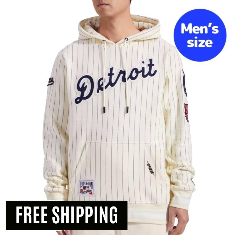 乐天商城 - Pro Standard プロスタンダード MLB メンズ パーカー トレーナー フーディー 長袖トップス デトロイト・タイガース DETROIT TIGERS PINSTRIPE RETRO CLASSIC RIB PULLOVER HOODIE メジャーリーグ 【送料無料】