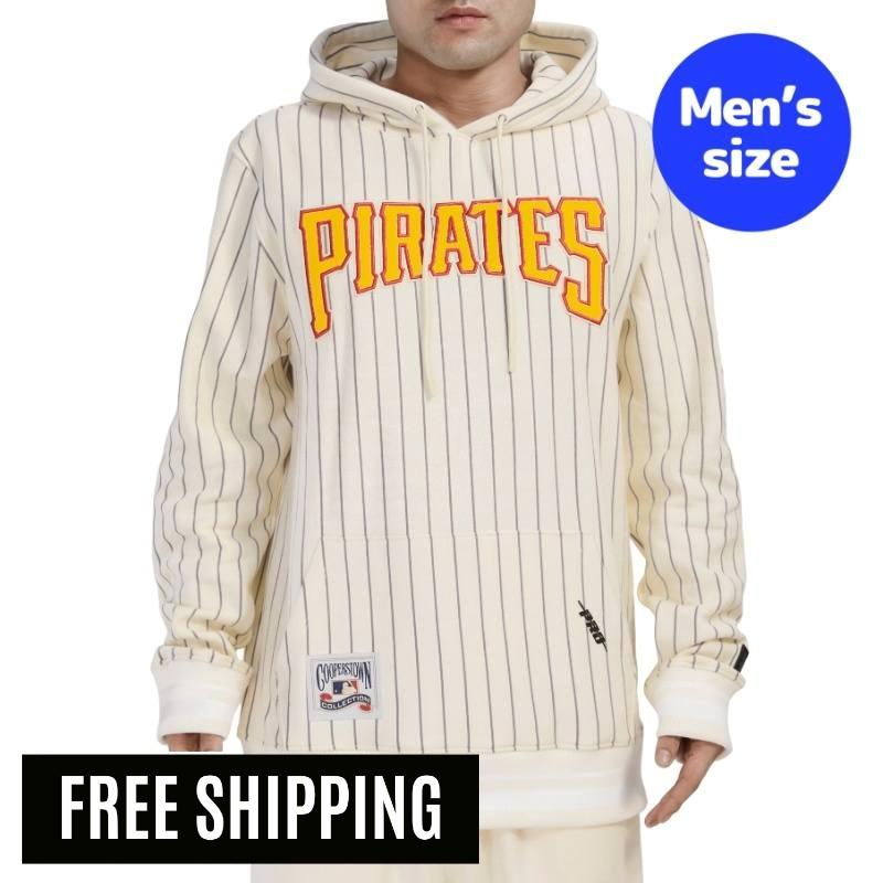 Parka - Pro Standard プロスタンダード MLB メンズ パーカー トレーナー フーディー 長袖トップス ピッツバーグ・パイレーツ PITTSBURGH PIRATES PINSTRIPE RETRO CLASSIC RIB PULLOVER HOODIE メジャーリーグ 【送料無料】