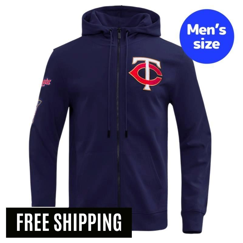 Rakuten - Pro Standard プロスタンダード MLB メンズ パーカー トレーナー フーディー 長袖トップス ミネソタ・ツインズ MINNESOTA TWINS CLASSIC CHENILLE MEN'S FULL ZIP HOODIE メジャーリーグ 【送料無料】