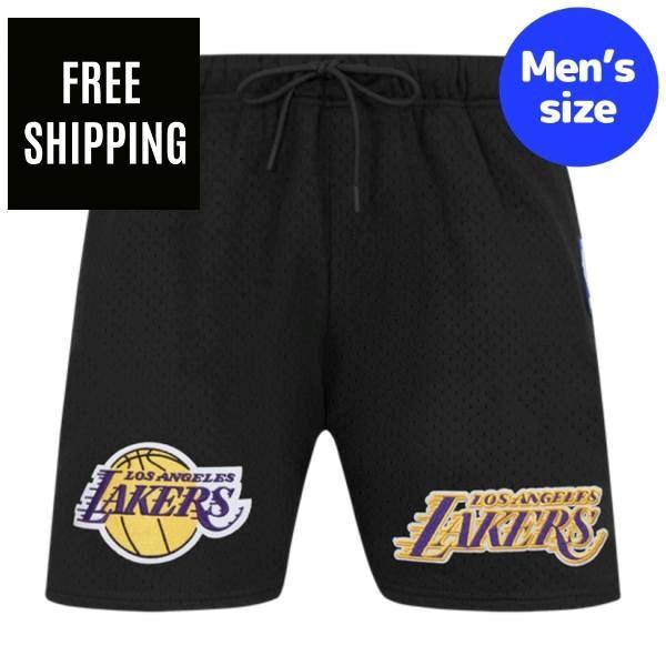 Rakuten - 【送料無料】【正規品】 NBA アイテム メンズ 短パン ジャージ ハーフパンツ ショートパンツ ショーツ ボトムス プロスタンダード Pro Standard ロサンゼルス・レイカーズ LOS ANGELES LAKERS SOUVENIR MEN'S MESH SHORT