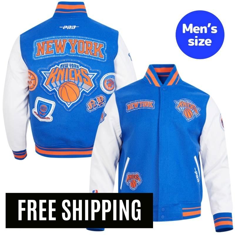 乐天商城 - 【送料無料】 NBA 正規品 メンズ アウター スタジャン ジャケット ニューヨーク・ニックス NEW YORK KNICKS DIY PICK STITCH MEN'S RIB WOOL VARSITY JACKET プロスタンダード Pro Standard