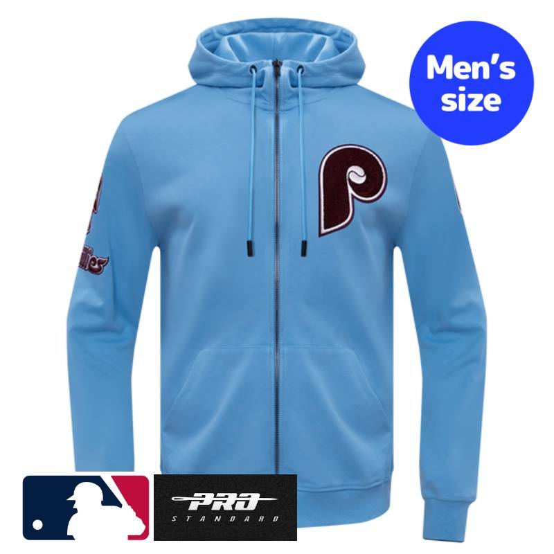 Pro Standard プロスタンダード MLB公式 メンズ パーカー トレーナー フーディー 長袖トップス フィラデルフィア・フィリーズ PHILADELPHIA PHILLIES CLASSIC CHENILLE MEN'S DOUBLE KNIT FULL ZIP HOODIE メジャーリーグオフィシャル 【送料無料】