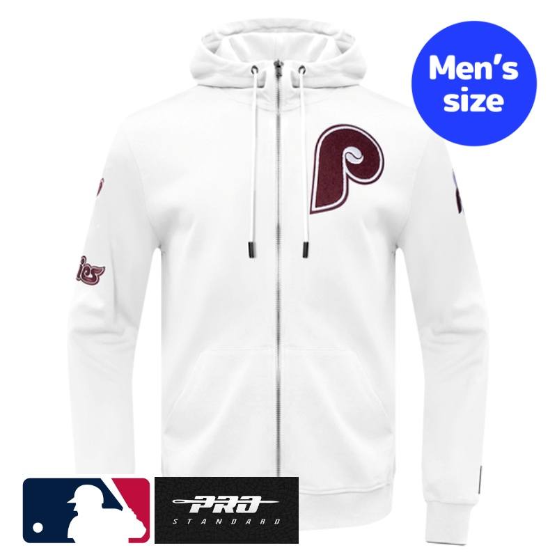 Pro Standard プロスタンダード MLB公式 メンズ パーカー トレーナー フーディー 長袖トップス フィラデルフィア・フィリーズ PHILADELPHIA PHILLIES CLASSIC CHENILLE MEN'S FULL ZIP HOODIE メジャーリーグオフィシャル 【送料無料】