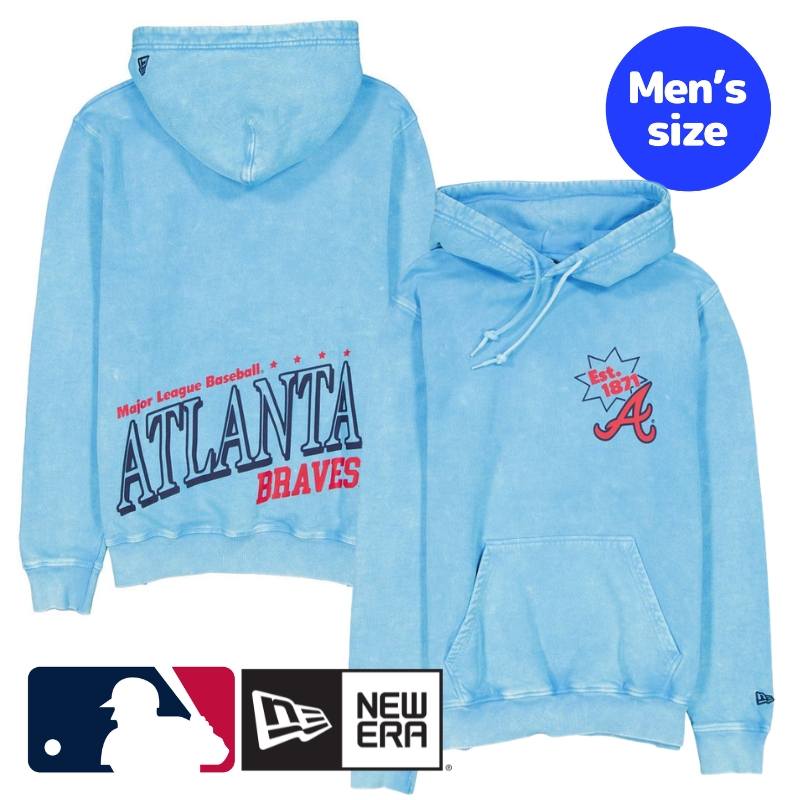 乐天商城 - アトランタ・ブレーブス MLB公式 メンズ パーカー フーディー 長袖トップス New Era Atlanta Braves Sport Classics Pastel Hoodie ニューエラ 送料無料