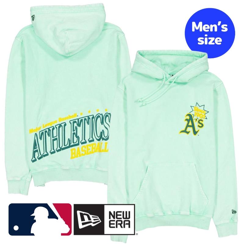 Rakuten - アスレチックス MLB公式 メンズ パーカー フーディー 長袖トップス New Era Athletics Sport Classics Pastel Hoodie ニューエラ 送料無料