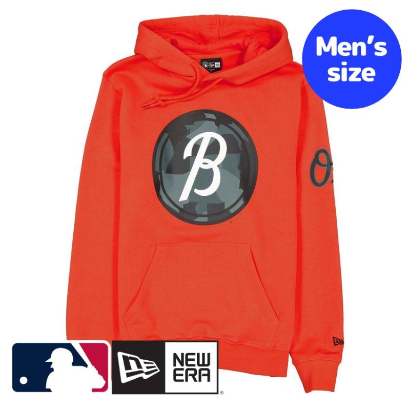 Rakuten - ボルティモア・オリオールズ MLB公式 メンズ パーカー フーディー 長袖トップス New Era Baltimore Orioles City Connect Orange Hoodie ニューエラ 送料無料