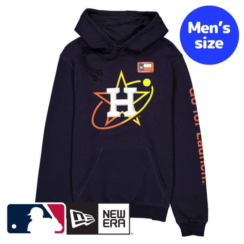 ヒューストン・アストロズ 今井達也 MLB公式 メンズ パーカー フーディー 長袖トップス New Era Houston Astros City Connect Navy Hoodie ニューエラ 送料無料