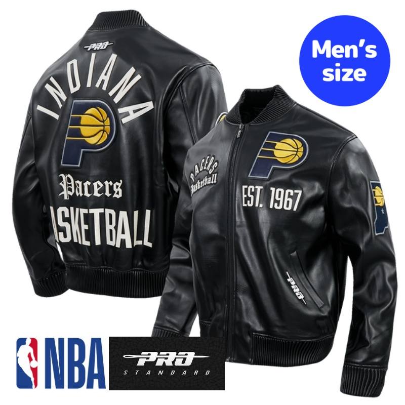 Pro Standard �ץ������������ NBA���� ������ ��� �쥶�����㥱�å� �ץ���� ��������� �������� �����ѡ� ����ǥ����ʡ��ڥ������� �����꡼�����ϥ�С��ȥ� INDIANA PACERS MODERN ORIGINALS MEN'S LEATHER VARSITY JACKET ������̵����