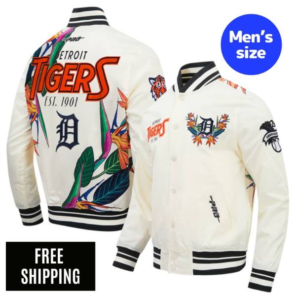 乐天商城 - Pro Standard プロスタンダード MLB メンズ アウター スタジャン ナイロンジャケット デトロイト・タイガース DETROIT TIGERS PARADISE SATIN JACKET 送料無料