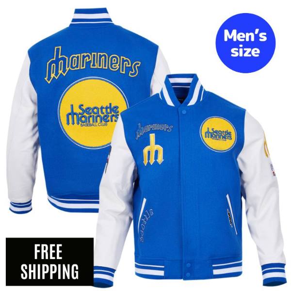 Pro Standard プロスタンダード MLB メンズ アウター スタジャン ジャケット シアトル・マリナーズ イチロー SEATTLE MARINERS RETRO CLASSIC RIB WOOL VARSITY JACKET 送料無料