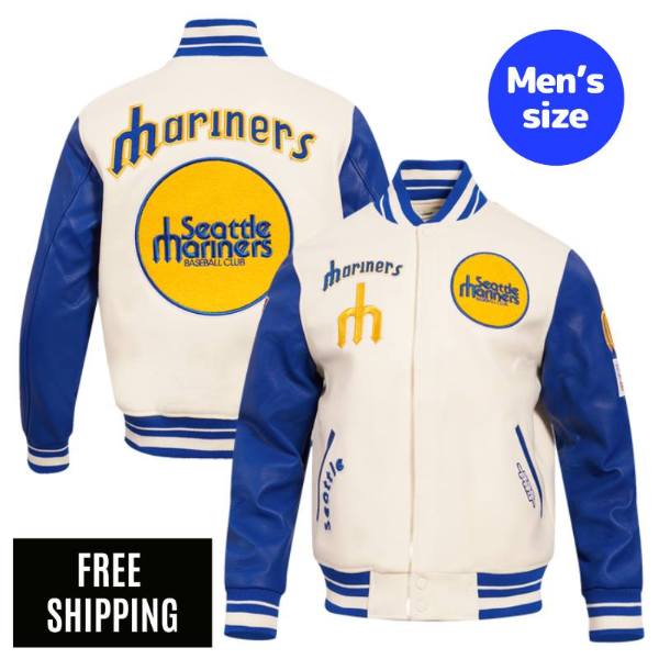 Pro Standard プロスタンダード MLB メンズ アウター スタジャン ジャケット シアトル・マリナーズ イチロー SEATTLE MARINERS RETRO CLASSIC RIB WOOL VARSITY JACKET 送料無料