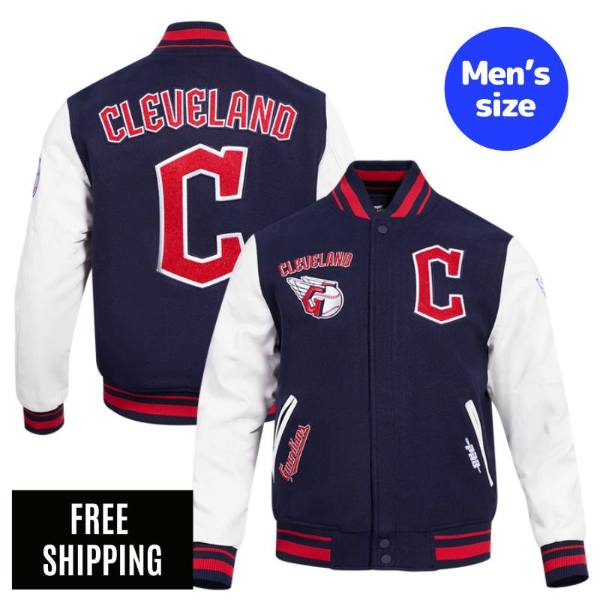 乐天商城 - Pro Standard プロスタンダード MLB メンズ アウター スタジャン ジャケット クリーブランド・ガーディアンズ CLEVELAND GUARDIANS RETRO CLASSIC RIB WOOL VARSITY JACKET 送料無料