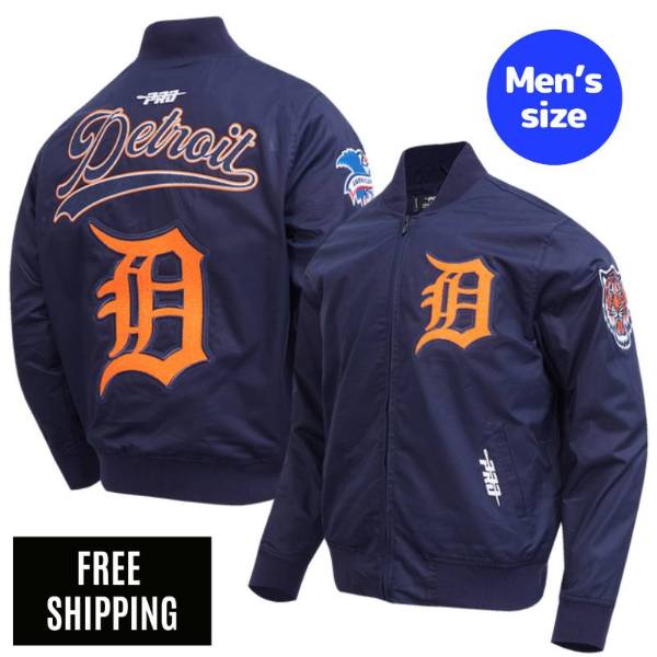 Rakuten - Pro Standard プロスタンダード MLB メンズ ジップアップジャケット アウター デトロイト・タイガース DETROIT TIGERS LIVING LARGE TWILL JACKET 送料無料
