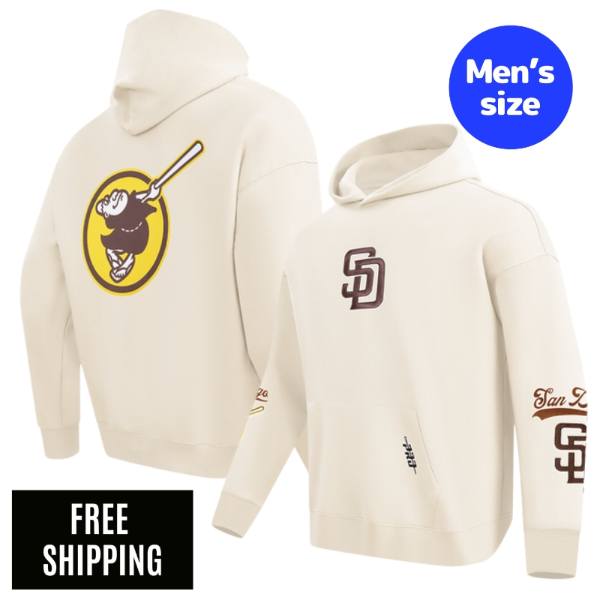 Rakuten - Pro Standard プロスタンダード MLB メンズ パーカー サンディエゴ・パドレス ダルビッシュ有 SAN DIEGO PADRES LIVING LARGE DROP SHOULDER PULLOVER HOODIE 送料無料