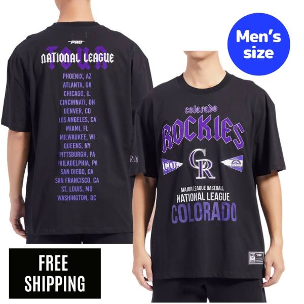 MLB メジャーリーグ コロラド・ロッキーズ 菅野智之 メンズ Tシャツ COLORADO ROCKIES CITY TOUR CJ DROP SHOULDER TEE Pro Standard プロスタンダード 送料無料