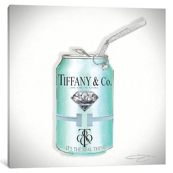 【送料無料+割引クーポン】 米国発のお洒落なオマージュアート The Realthing ティファニー TIFFANY キャンバスアート インテリア 絵画 衣替え 引越し祝い 新築祝い ギフト 模様替え