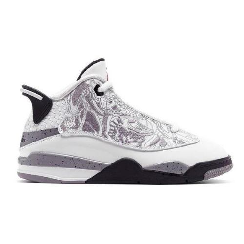 【送料無料+5%クーポン配布中】 nike ナイキ ジョーダン キッズ用（16.5-22.0cm） Jordan Dub Zero（White/Black/Grey） スニーカー 子供靴 入園入学祝い 通園通学シューズ
