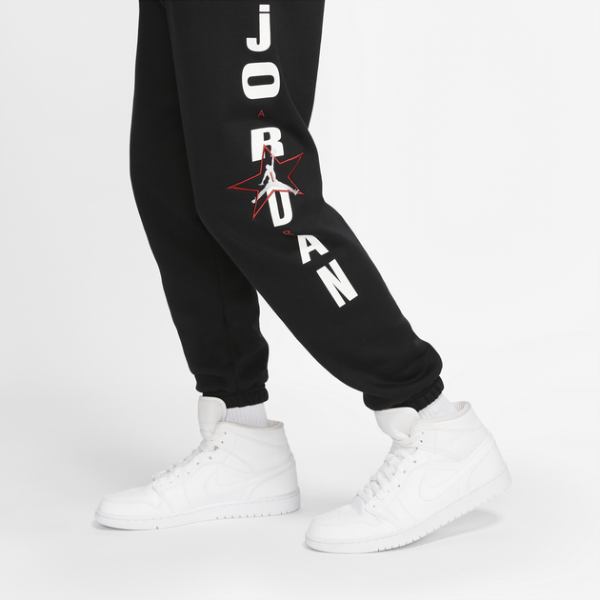 【送料無料+最大6％割引クーポン】 nike ナイキ ジョーダン メンズ Jordan Retro 6 GFX Fleece Pants（Black/White/Red） スウェットパンツ ジョガーパンツ ボトム