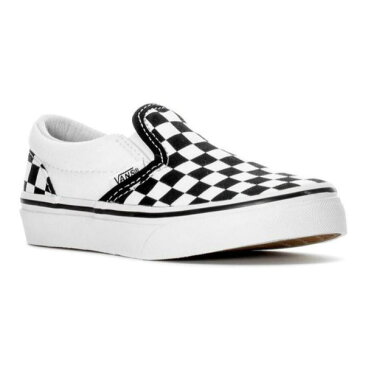 【送料無料+割引クーポン配布中】 Vans ヴァンズ バンズ 【キッズ(4-7歳用/16.5-21.0cm)】 Vans Classic Slip On(Black/White Checkerboard) スニーカー 靴 シューズ 入園入学