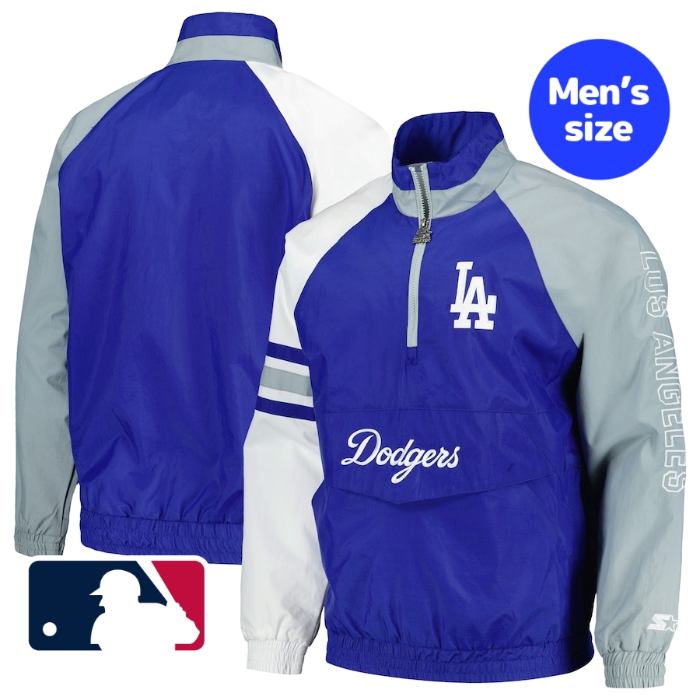 ̵+ݥ MLBե  ɥ֥졼 㥱å ëʿ ͳ Los Angeles Dodgers Elite Raglan Jacket 󥼥륹ɥ㡼