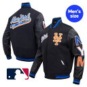 y+N[|z MLBItBV Y o[VeBWPbg X^W AE^[WPbg  New York Mets Script Tail Wool Varity Jacket j[[NEbc