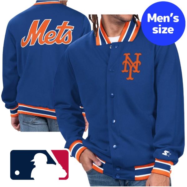 【送料無料 割引クーポン】 MLBオフィシャル メンズ スタジャン アウター ニューヨーク メッツ New York Mets Secret Weapon Jacket