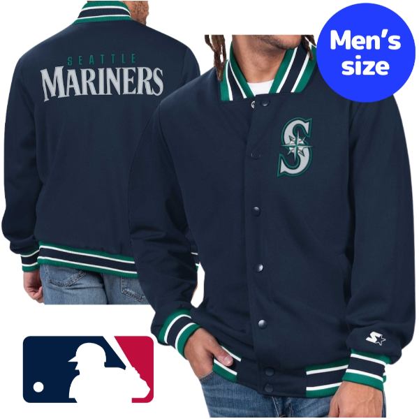 【送料無料 割引クーポン】 MLBオフィシャル メンズ スタジャン アウター シアトル マリナーズ イチロー Seattle Mariners Secret Weapon Jacket