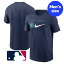 【送料無料+割引クーポン】 MLBオフィシャル ナイキ nike メンズ Tシャツ 半袖トップス Navy シアトル・マリナーズ イチロー Seattle Mariners Swoosh Lockup T-Shirt