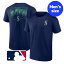 【送料無料+割引クーポン】 MLBオフィシャル メンズ Tシャツ 半袖トップス Navy シアトル・マリナーズ イチロー Seattle Mariners Hometown Collection Washington State T-Shirt