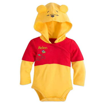 Disney ディズニー くまのプーさん Winnie-the-Pooh 男女兼用オーガニックコットンプーさんフード付きボディースーツ ロンパース パジャマ 衣装 コスプレ ハロウィン ハロウィーン Halloween 出産祝い 【ラ・クーポンで送料無料】【楽ギフ_包装選択】