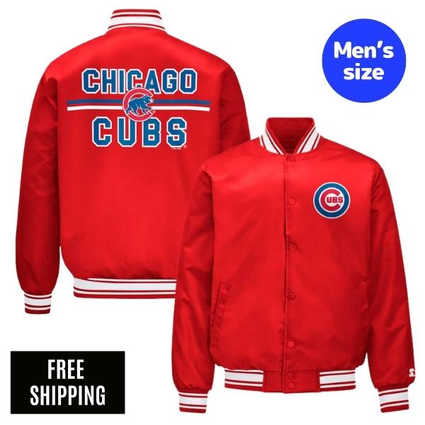 MLB シカゴ・カブス 今永昇太 鈴木誠也 メンズ スタジャン ジャケット Starter スターター メジャーリーグ CHICAGO CUBS SATIN VARSITY JACKET 送料無料