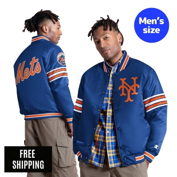 MLB ニューヨーク・メッツ 千賀滉大 メンズ スタジャン ジャケット Starter スターター メジャーリーグ NEW YORK METS SATIN VARSITY JACKET 送料無料