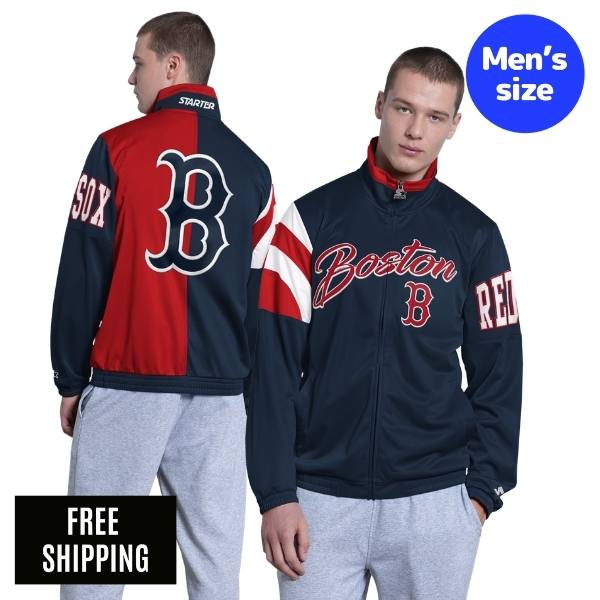 MLB ボストン・レッドソックス 吉田正尚 メンズ スタジャン ジャケット Starter スターター メジャーリーグ BOSTON RED SOX HERITAGE TRACK JACKET 送料無料