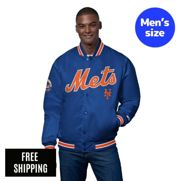 MLB ニューヨーク・メッツ 千賀滉大 メンズ スタジャン ジャケット Starter スターター メジャーリーグ NEW YORK METS SATIN VARSITY JACKET 送料無料