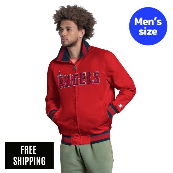 MLB ロサンゼルス・エンゼルス 菊池雄星 大谷翔平 メンズ スタジャン ジャケット Starter スターター メジャーリーグ LOS ANGELES ANGELS CAPTAIN VARSITY JACKET 送料無料