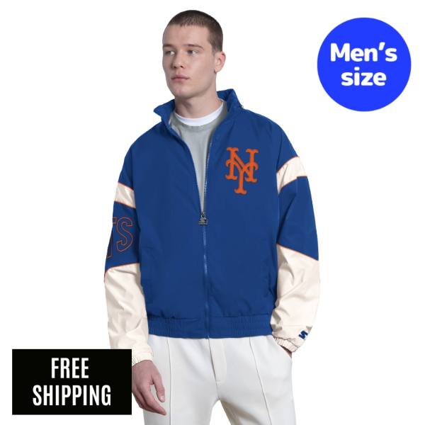 MLB ニューヨーク・メッツ 千賀滉大 メンズ ウィンドブレーカー ジャケット Starter スターター メジャーリーグ NEW YORK METS THE GUST FULL ZIP JACKET 送料無料