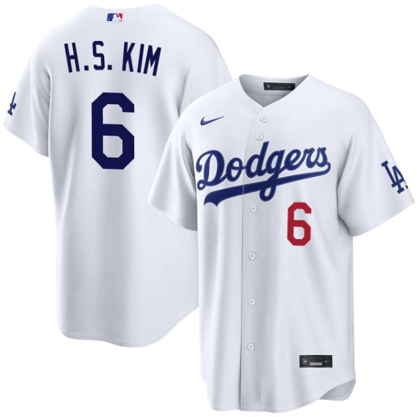 MLB キム・へソン 金慧成 ロサンゼルス・ドジャース Nike ナイキ ユニフォーム Hyeseong Kim Los Angeles Dodgers Home Stadium Jersey 送料無料
