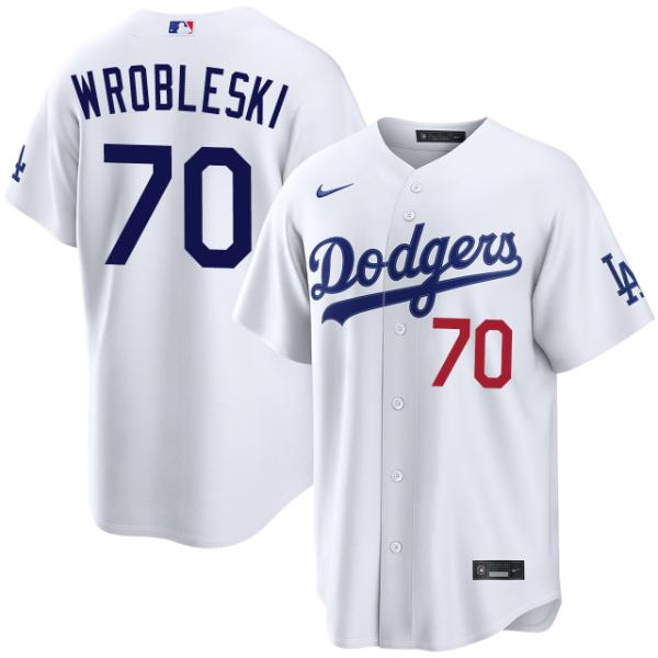 MLB ジャスティン・ロブレスキー ロサンゼルス・ドジャース Nike ナイキ ユニフォーム Justin Wrobleski Los Angeles Dodgers Home Stadium Jersey 送料無料