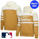 【送料無料】 MLB公式 メジャーリーグオフィシャル メンズ パーカー トレーナー 長袖トップス Mitchell & Ness ミッチェルアンドネス ミルウォーキー・ブルワーズ Milwaukee Brewers Head Coach Pullover Hoodie