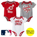 【送料無料】 MLB公式 メジャーリーグオフィシャル ベビー服 女の子用ボディースーツ3枚セット ロンパース カバーオール ボディスーツ 下着 肌着 出産祝い ...