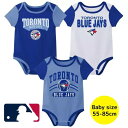【送料無料】 MLB公式 メジャーリーグオフィシャル ベビー服 男の子用ボディースーツ3枚セット ロンパース カバーオール ボディスーツ 下着 肌着 出産祝い ...