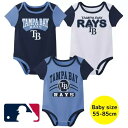 【送料無料】 MLB公式 メジャーリーグオフィシャル ベビー服 男の子用ボディースーツ3枚セット ロンパース カバーオール ボディスーツ 下着 肌着 出産祝い ...