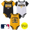 【送料無料】 MLB公式 メジャーリーグオフィシャル ベビー服 男の子用ボディースーツ3枚セット ロンパース カバーオール ボディスーツ 下着 肌着 出産祝い ...