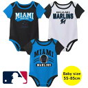 【送料無料】 MLB公式 メジャーリーグオフィシャル ベビー服 男の子用ボディースーツ3枚セット ロンパース カバーオール ボディスーツ 下着 肌着 出産祝い ...