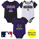 【送料無料】 MLB公式 メジャーリーグオフィシャル ベビー服 男の子用ボディースーツ3枚セット ロンパース カバーオール ボディスーツ 下着 肌着 出産祝い ...